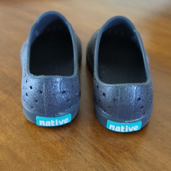 Native shoes Jefferson bling Onyx bling little kids size 10 - Picture 5 of 8